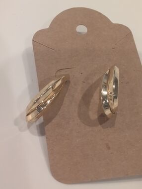 Gold-Tone Twisted Hoop Earrings - Elegant Women’s Jewelry